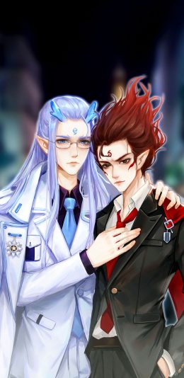 [2436x1125]哪吒 敖丙 魔童降世 苹果手机动漫壁纸图片