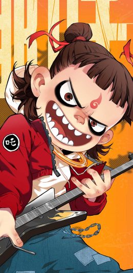 [2436x1125]哪吒 潮服 动画 贝斯 苹果手机动漫壁纸图片