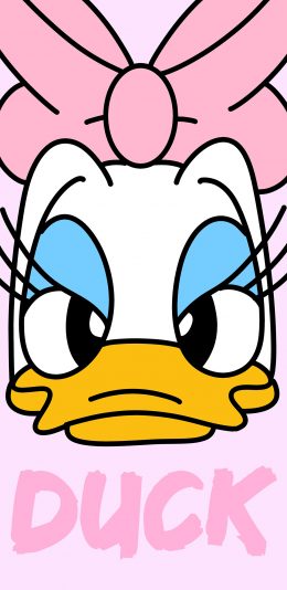 [2436x1125]唐老鸭 迪士尼 黛丝 动画 粉色 苹果手机动漫壁纸图片