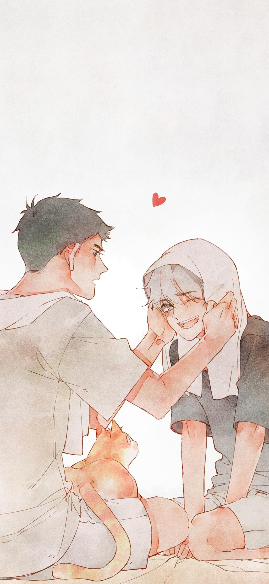 [2436×1125]嚎啕呼吸 林瑯 玉树 漫画 二次元 爱心 苹果手机动漫壁纸图片