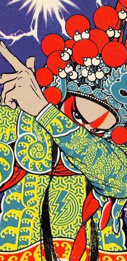 [2436x1125]国粹 京剧 戏剧 国潮 苹果手机动漫壁纸图片