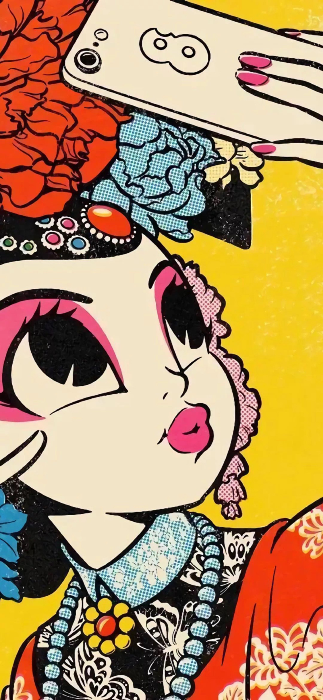 [2436×1125]国粹 京剧 自拍 国潮 苹果手机动漫壁纸图片