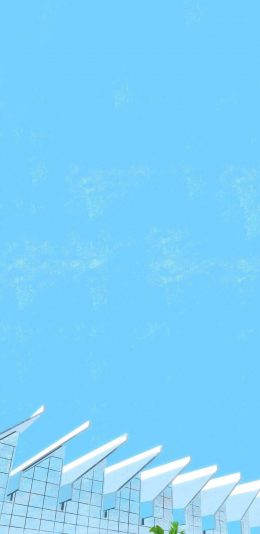 [2436x1125]场景 插图 建筑 清新 苹果手机动漫壁纸图片