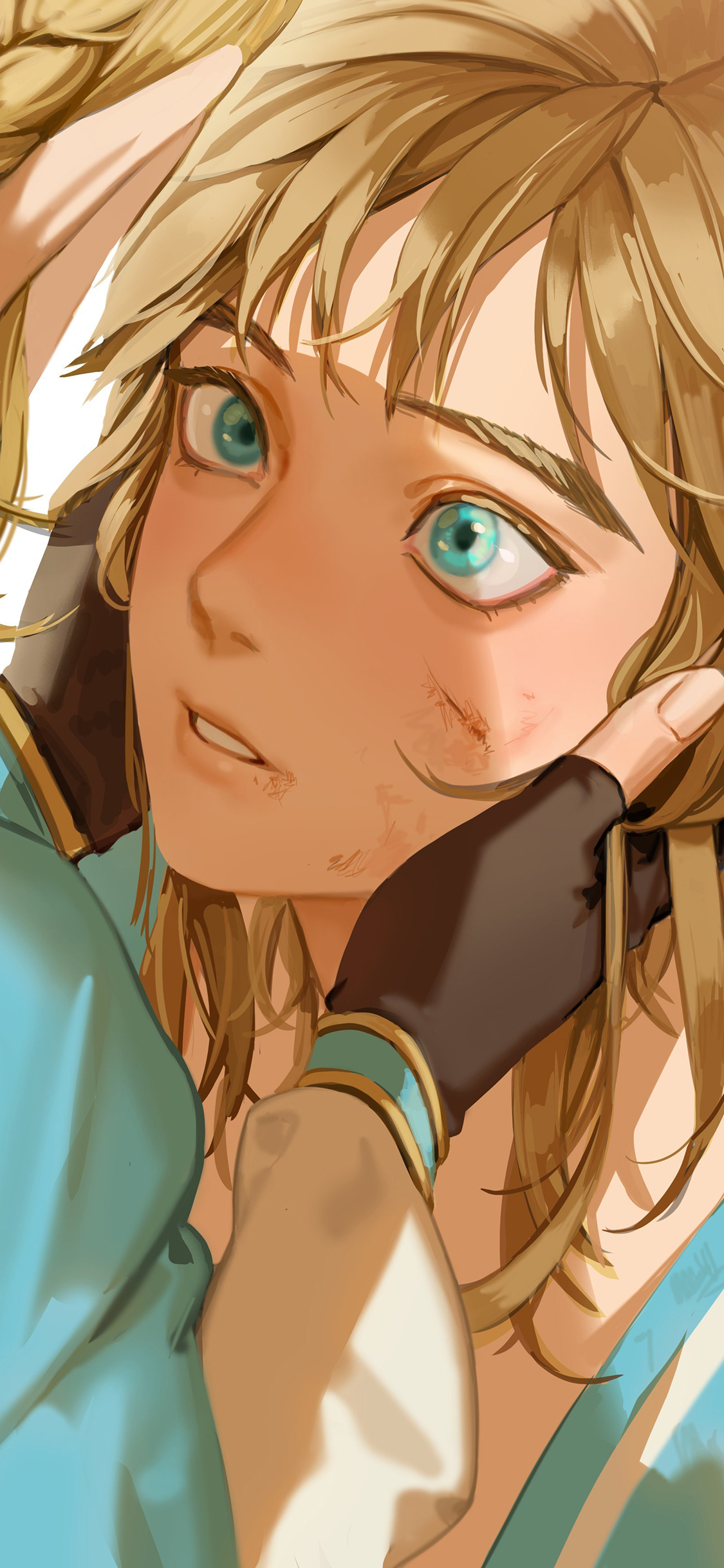 [2436×1125]塞尔达传说 动画 同人 原画 漫画 苹果手机动漫壁纸图片