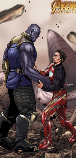 [2436x1125]复仇者联盟 灭霸 钢铁侠 漫威 超级英雄 欧美 苹果手机动漫壁纸图片