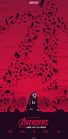 [2436x1125]复仇者联盟 红色 超级英雄 欧美 漫威 苹果手机动漫壁纸图片