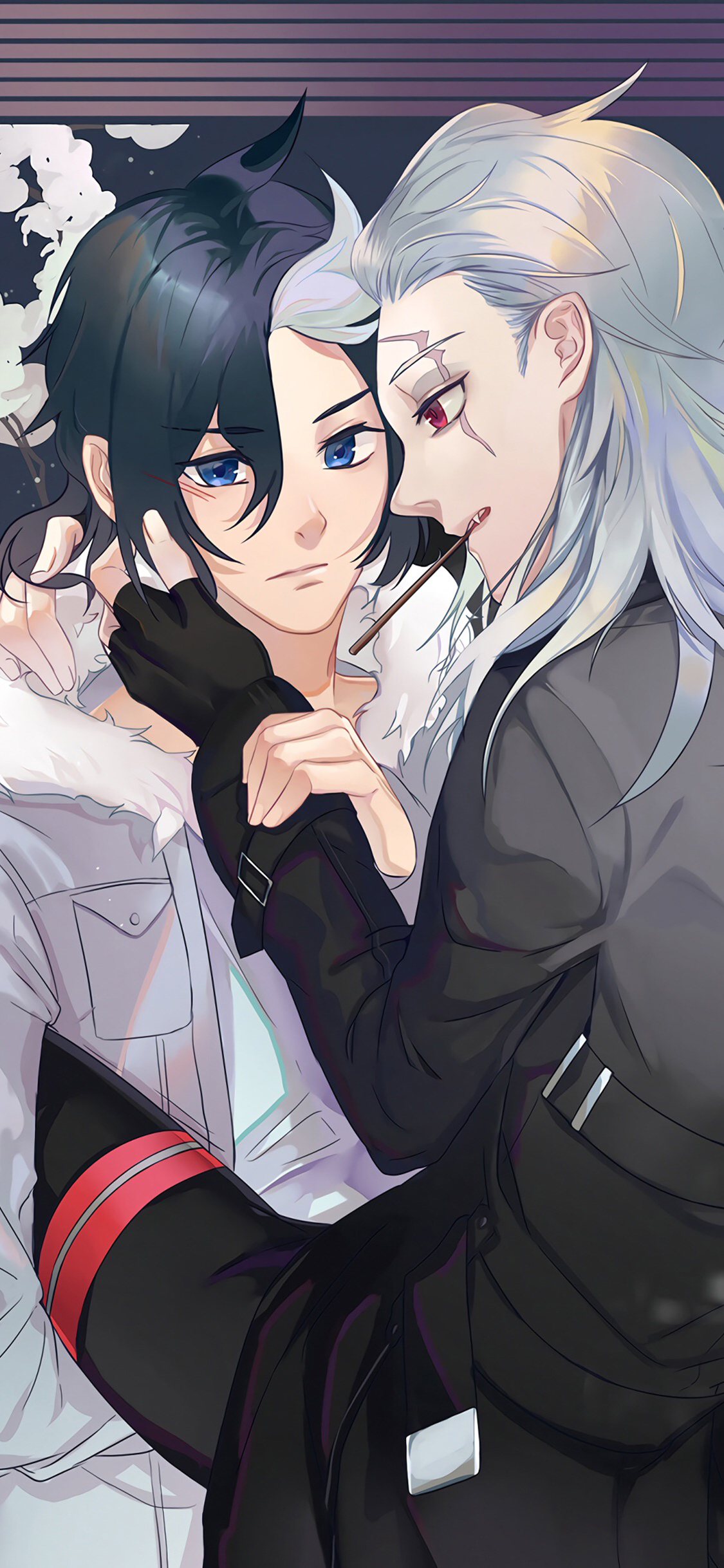 [2436×1125]天狼 漫画 二次元 少年 苹果手机动漫壁纸图片