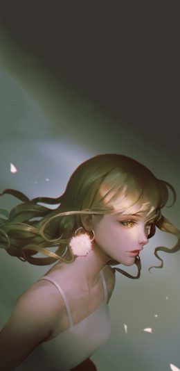 [2436x1125]女孩 插图 唯美 少女 苹果手机动漫壁纸图片