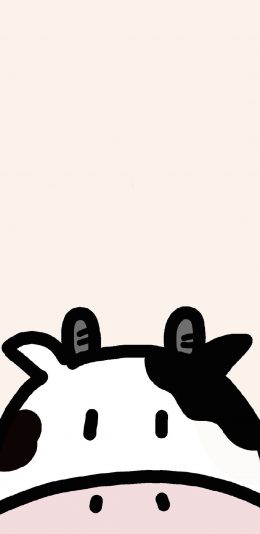 [2436x1125]奶牛 十二生肖 可爱 苹果手机动漫壁纸图片