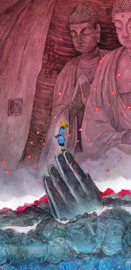 [2436x1125]妙先生 漫画 国产动画 绘画 丁果 佛手 苹果手机动漫壁纸图片