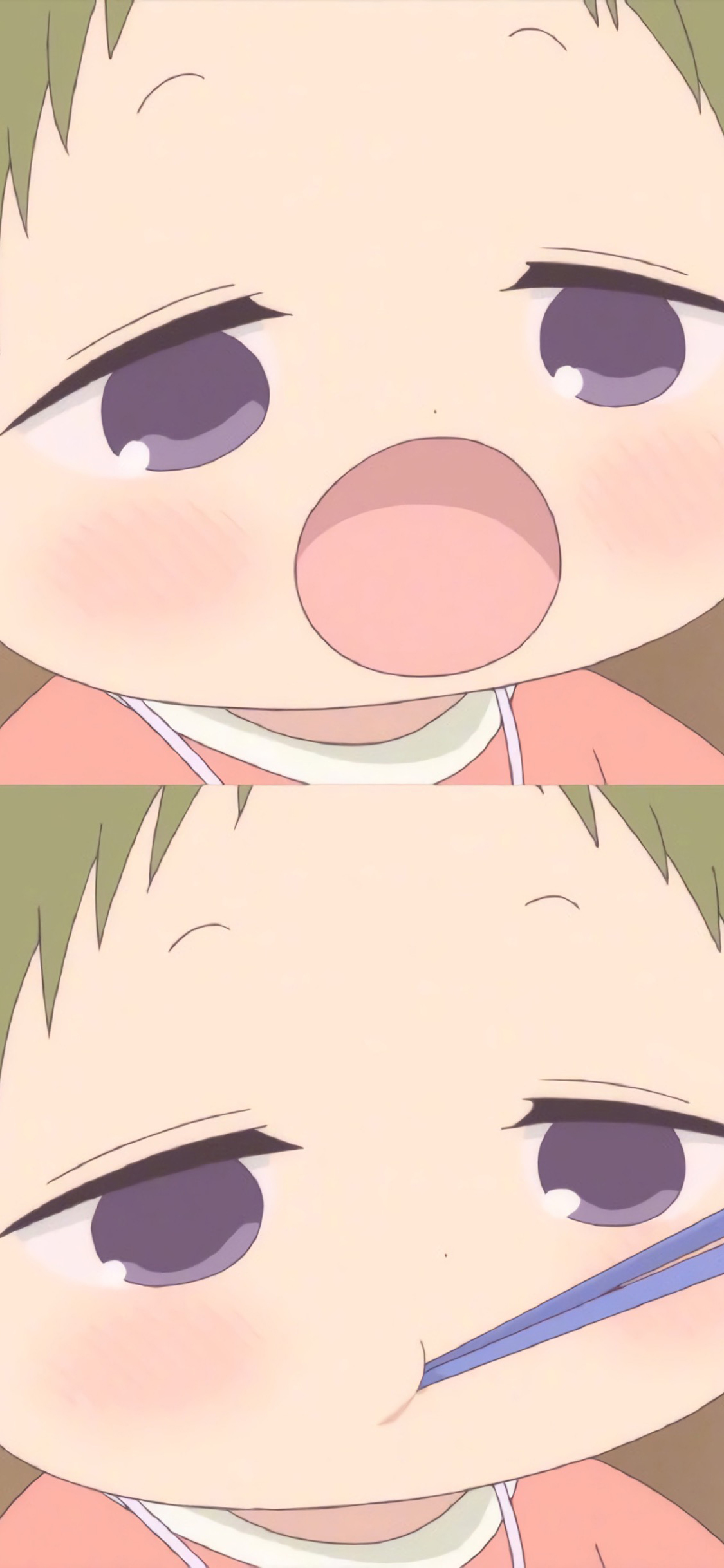 [2436×1125]学园奶爸 虎太郎 可爱 动画 张嘴吃饭 苹果手机动漫壁纸图片