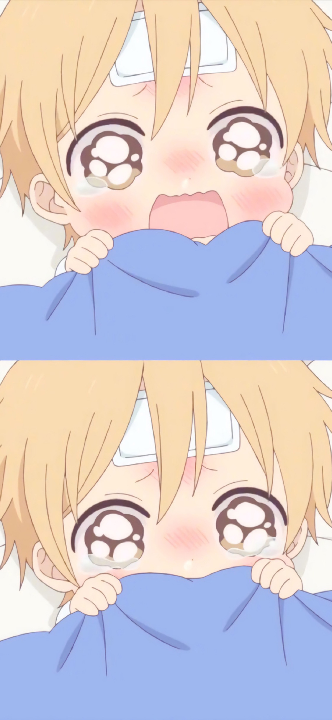 [2436×1125]学园奶爸 虎太郎 可爱 动画 生病 苹果手机动漫壁纸图片