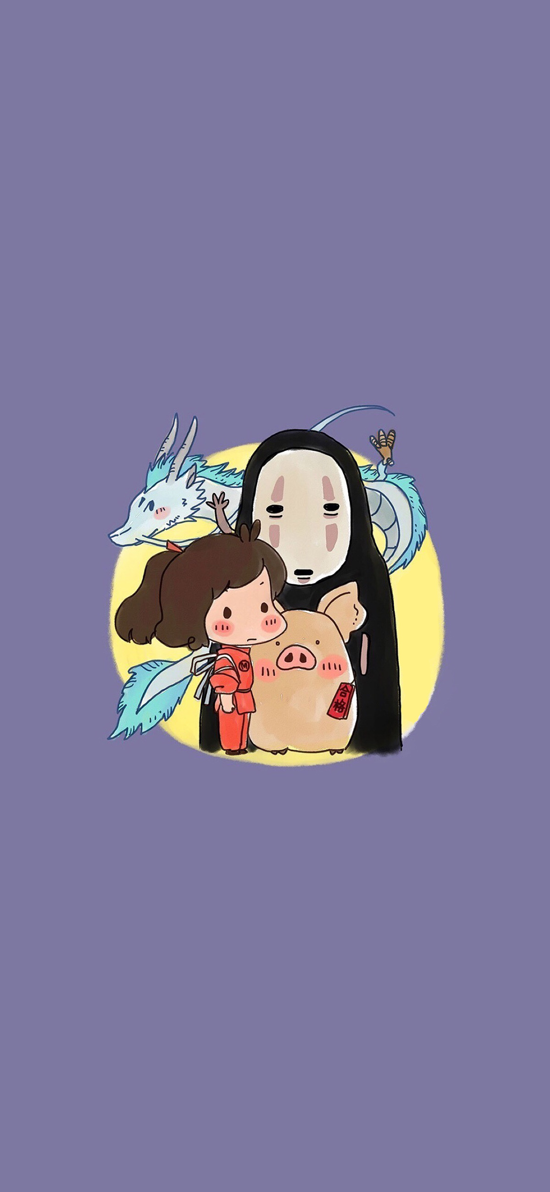 [2436×1125]宫崎骏 日漫 千与千寻 苹果手机动漫壁纸图片