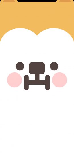 [2436x1125]小崽子剧场 卡通 脸 可爱 苹果手机动漫壁纸图片