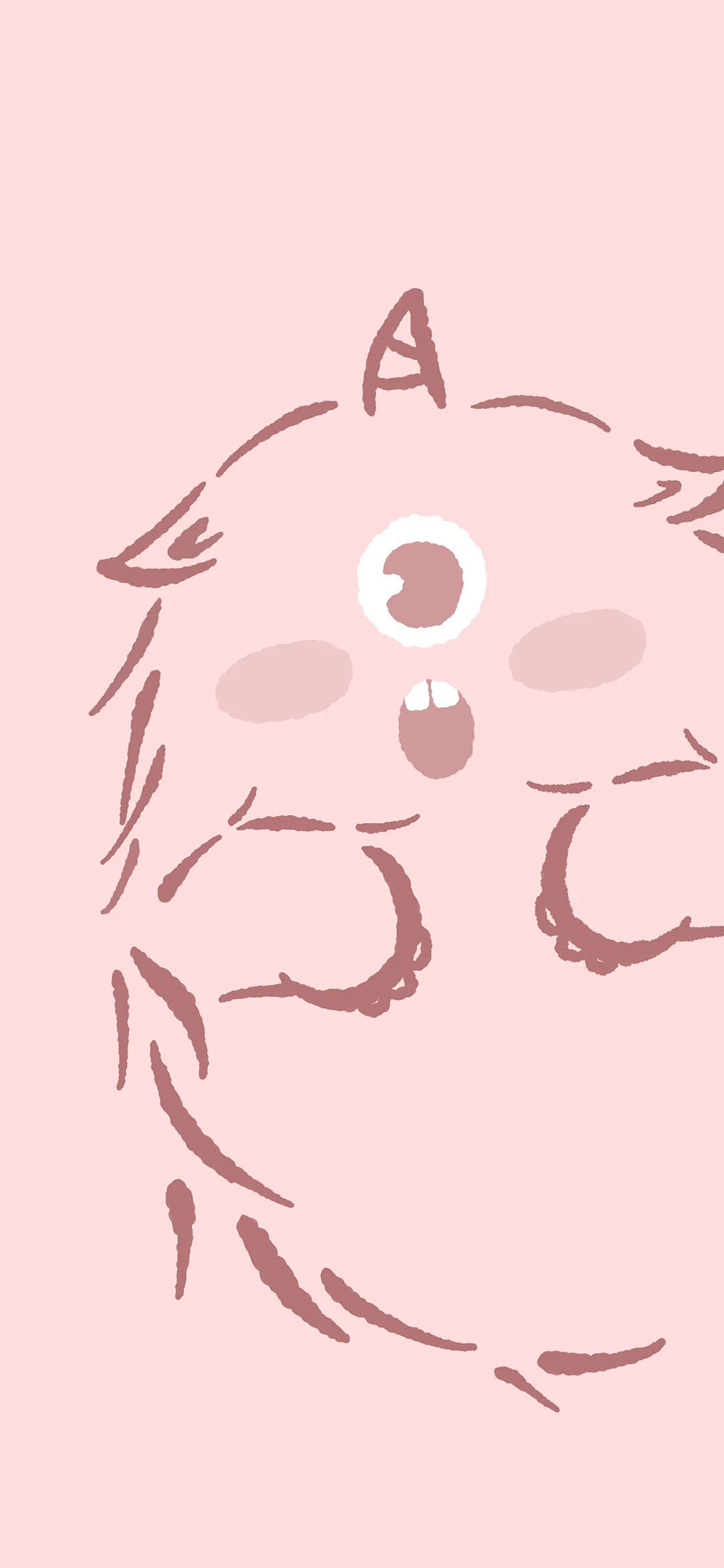 [2436×1125]小怪兽 粉 独眼 独角 可爱 苹果手机动漫壁纸图片