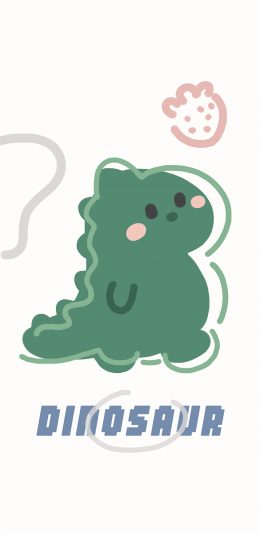 [2436x1125]小恐龙 可爱 dinosaur 苹果手机动漫壁纸图片