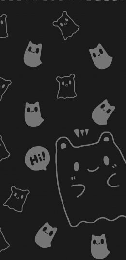 [2436x1125]小清新 平铺 创意 卡通 苹果手机动漫壁纸图片