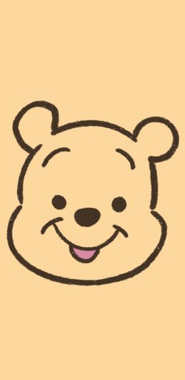 [2436x1125]小熊 维尼 卡通 头像 苹果手机动漫壁纸图片
