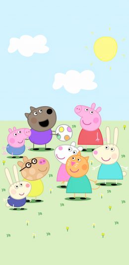 [2436x1125]小猪佩奇 卡通 动画 可爱 苹果手机动漫壁纸图片