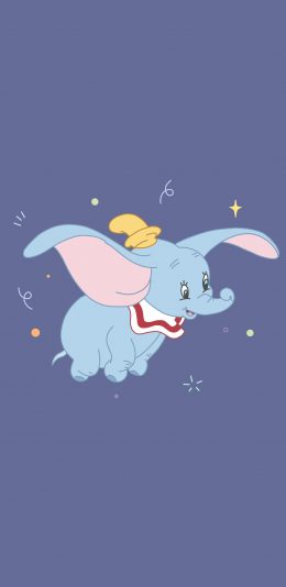 [2436x1125]小飞象 可爱 迪士尼 苹果手机动漫壁纸图片