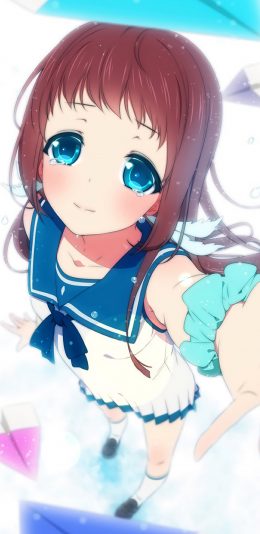 [2436x1125]少女 漫画 二次元 日系 苹果手机动漫壁纸图片