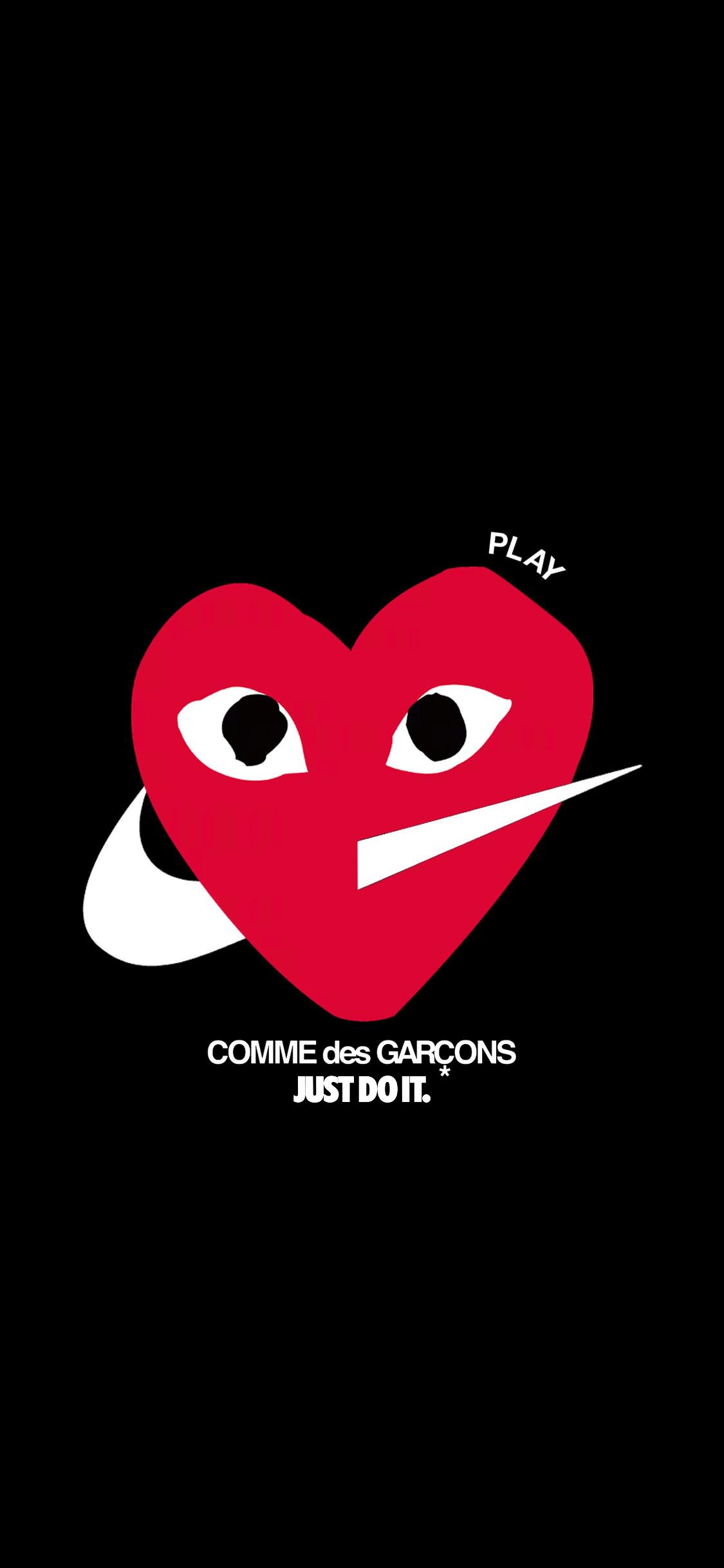 [2436×1125]川久保玲 品牌 Nike 联名（取自微博：G195） 苹果手机动漫壁纸图片