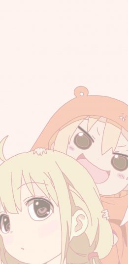 [2436x1125]干物妹小埋 可爱 漫画 卡通 日本 苹果手机动漫壁纸图片