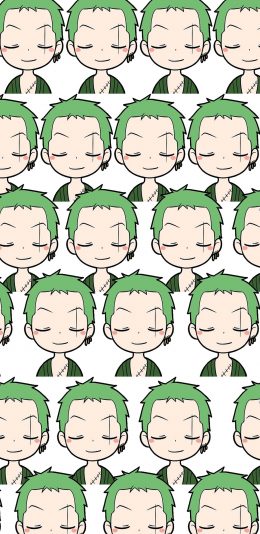 [2436x1125]平铺 索隆 海贼王 绿藻头 苹果手机动漫壁纸图片