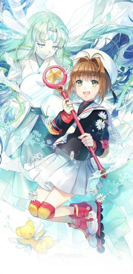 [2436x1125]库洛牌 百变小樱 魔法少女樱 苹果手机动漫壁纸图片