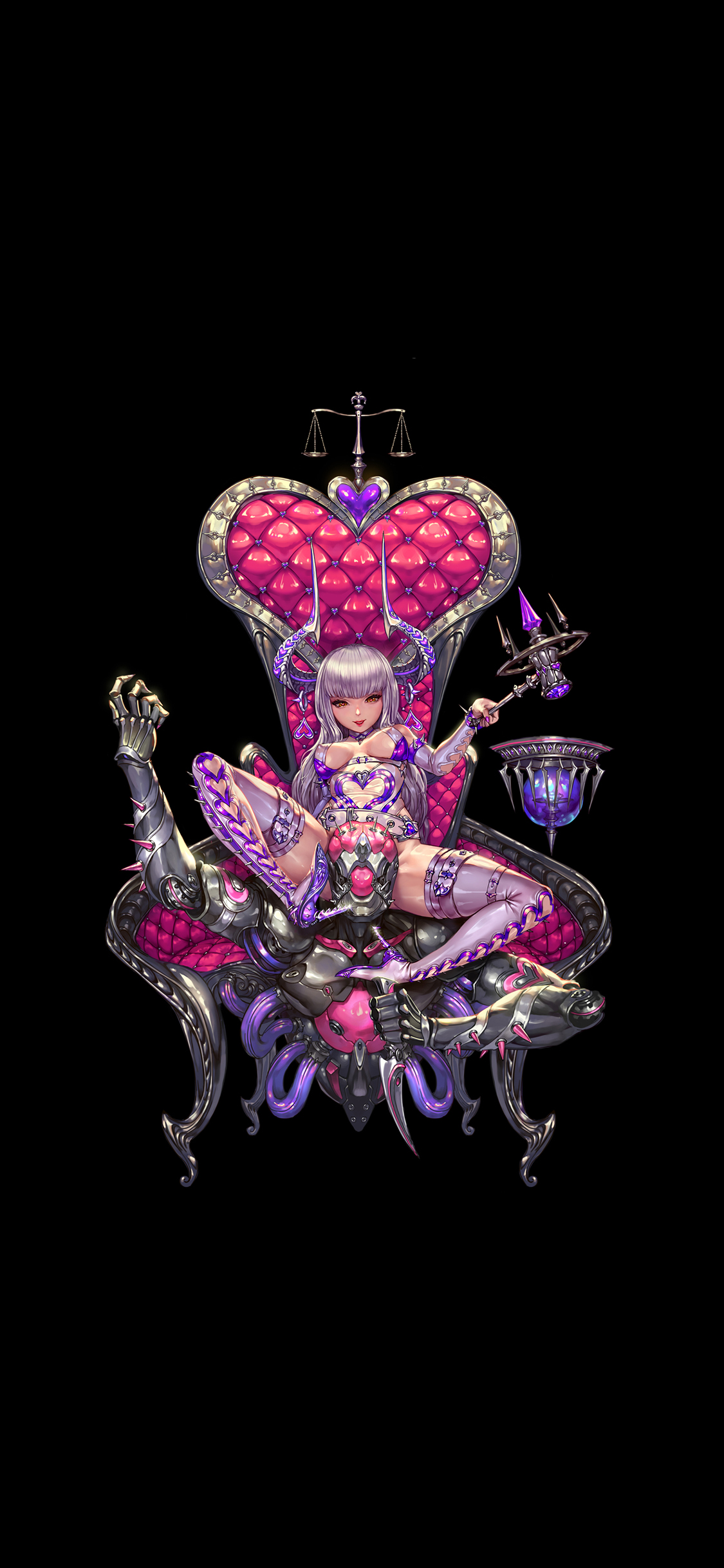 [2436×1125]异世界 动漫少女 机械 苹果手机动漫壁纸图片