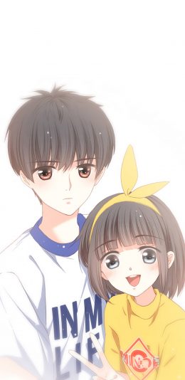 [2436x1125]怦然心动 漫画 情感 卡通 苹果手机动漫壁纸图片