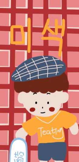 [2436x1125]情侣 壁纸 男孩 韩文 苹果手机动漫壁纸图片