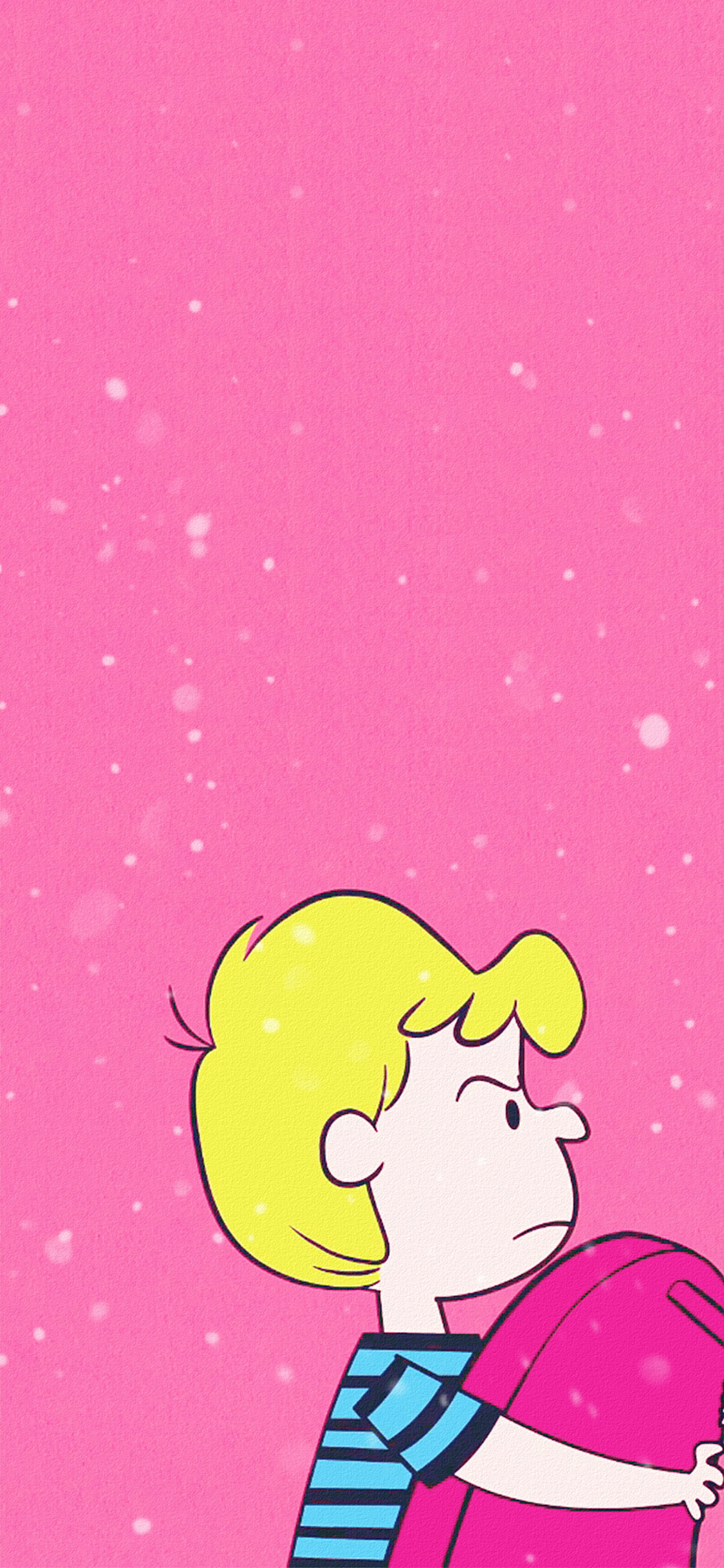 [2436×1125]情侣 锁屏 史努比 莱纳斯 苹果手机动漫壁纸图片