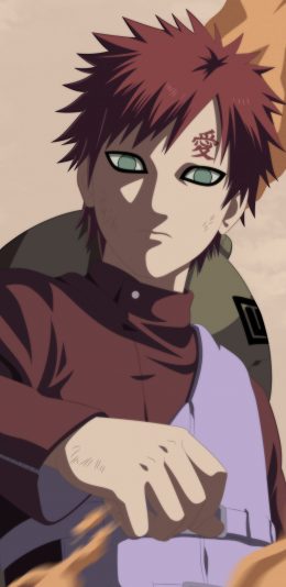 [2436x1125]我爱罗 火影忍者 日本 漫画 苹果手机动漫壁纸图片