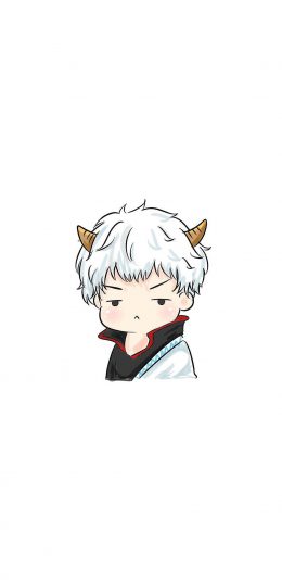 [2436x1125]手绘 卡通 可爱 银魂 苹果手机动漫壁纸图片