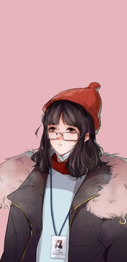 [2436x1125]手绘版 刘艳芳 易烊千玺 苹果手机动漫壁纸图片