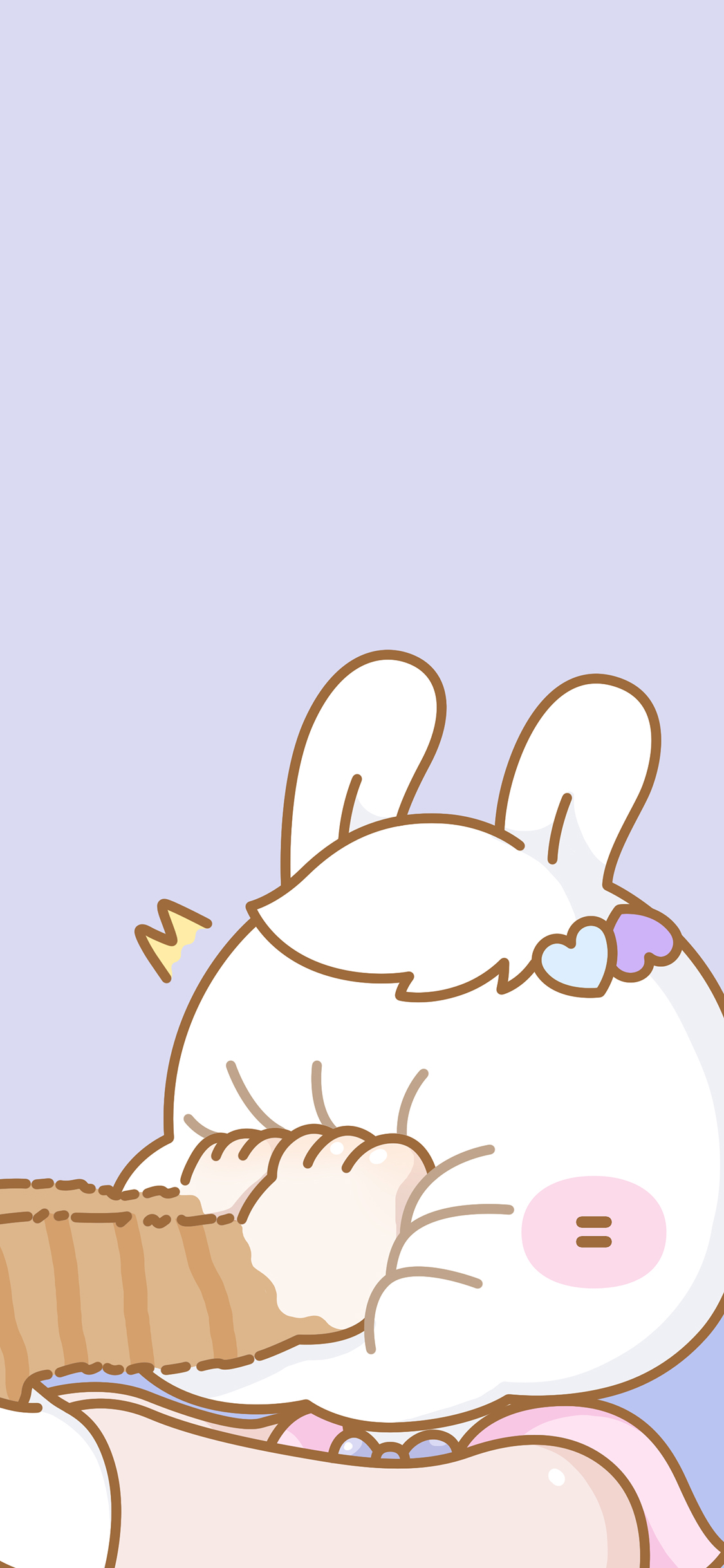 [2436×1125]打脸 兔子 萌咔便利店 猫爪 可爱 苹果手机动漫壁纸图片
