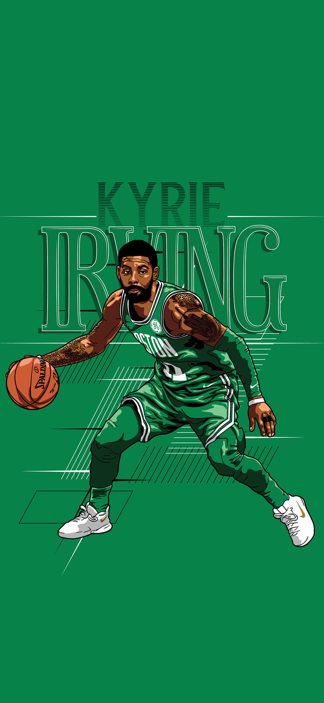 [2436×1125]插图 NBA壁纸 欧文 篮球 苹果手机动漫壁纸图片