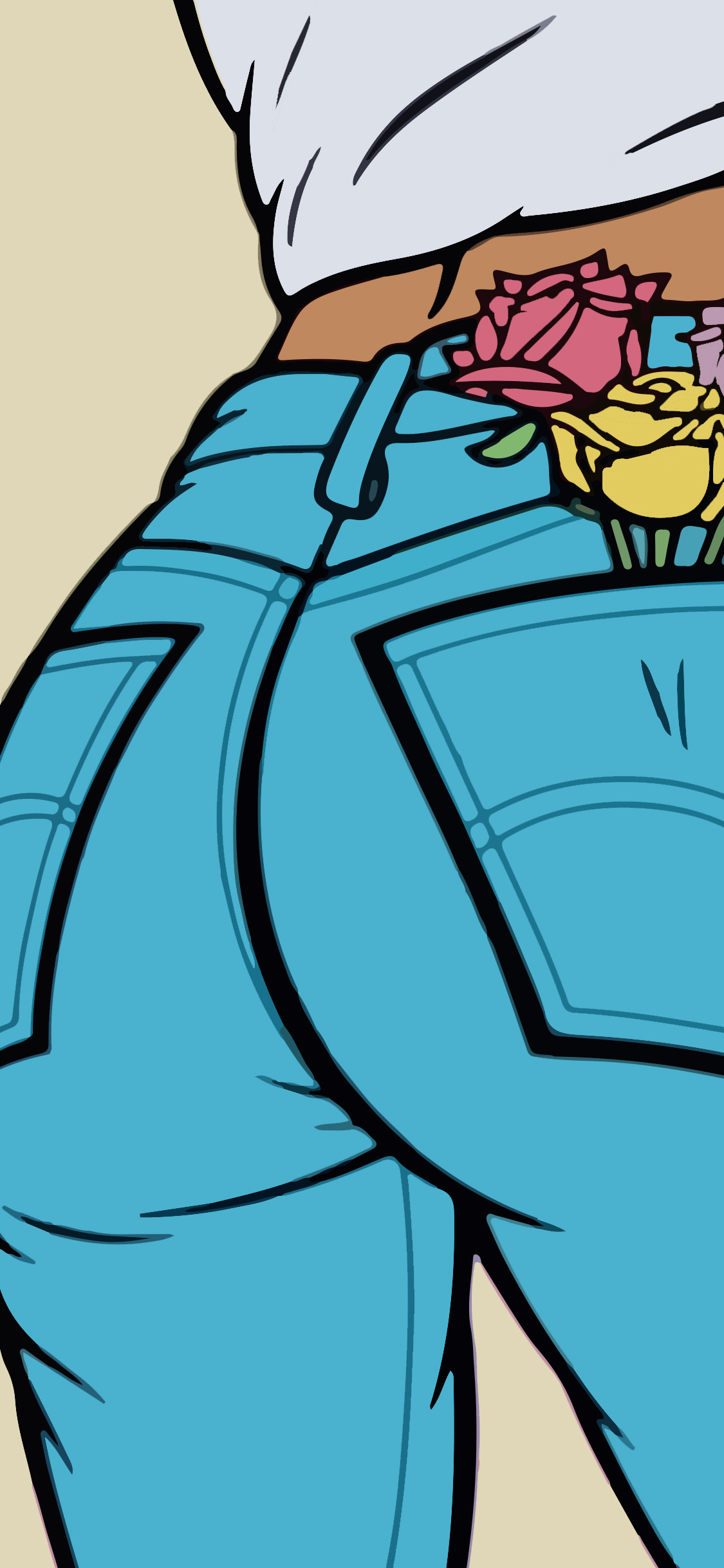 [2436×1125]插图 人体艺术 臀部 花朵 苹果手机动漫壁纸图片