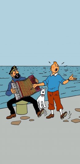 [2436x1125]插图 人物 风琴 唱歌 苹果手机动漫壁纸图片