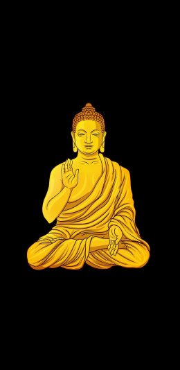 [2436x1125]插图 佛像 信仰 保佑 苹果手机动漫壁纸图片