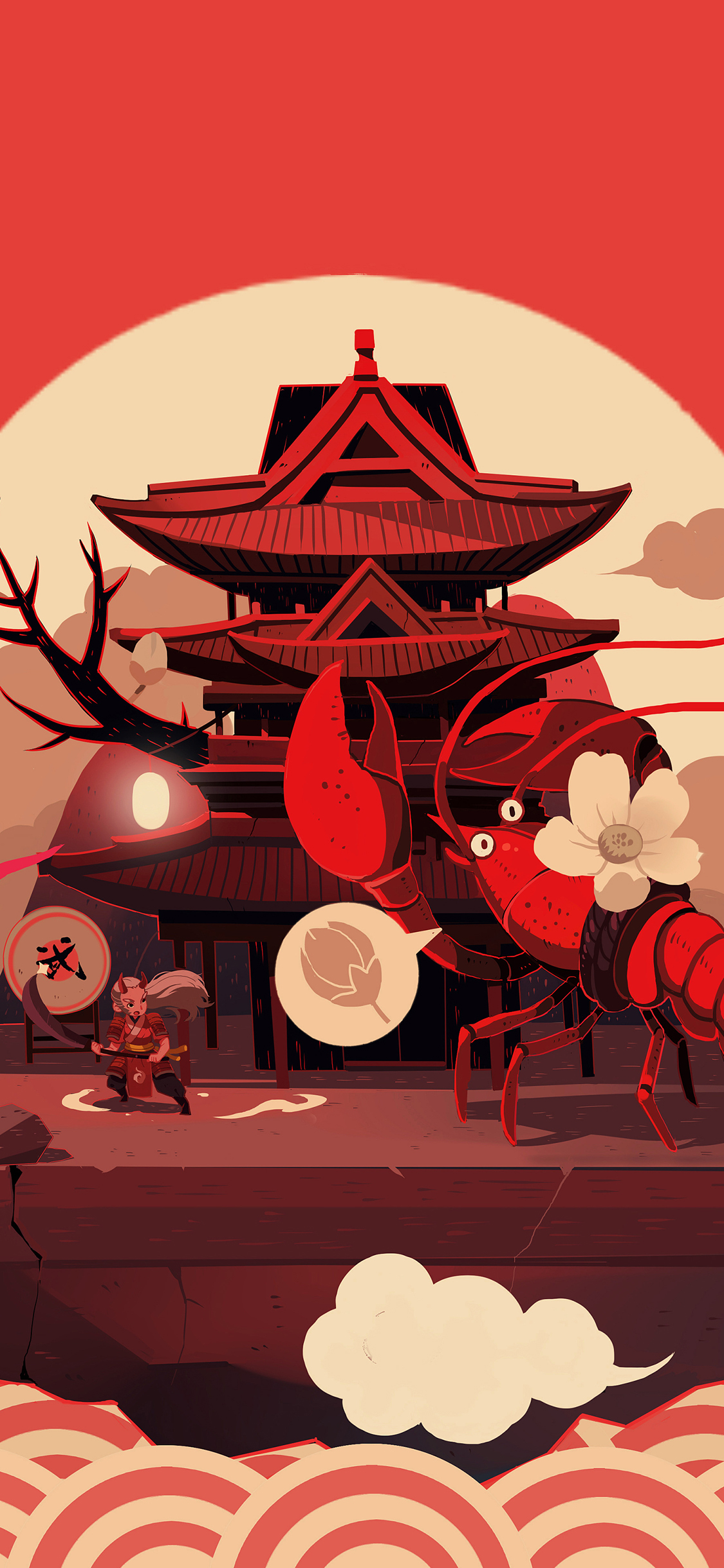 [2436×1125]插图 动漫 龙虾 武术 苹果手机动漫壁纸图片