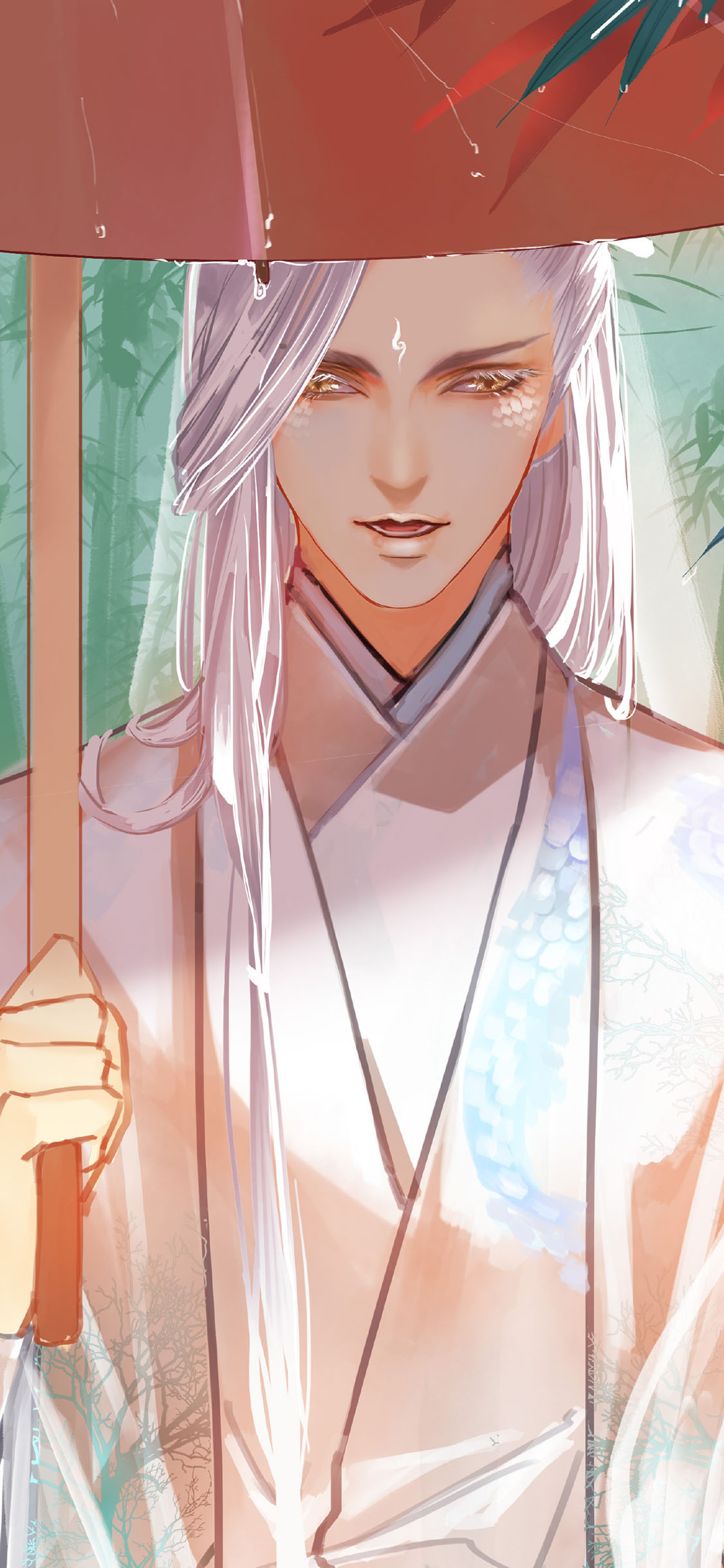 [2436×1125]插图 古风 美男 小说男主 苹果手机动漫壁纸图片