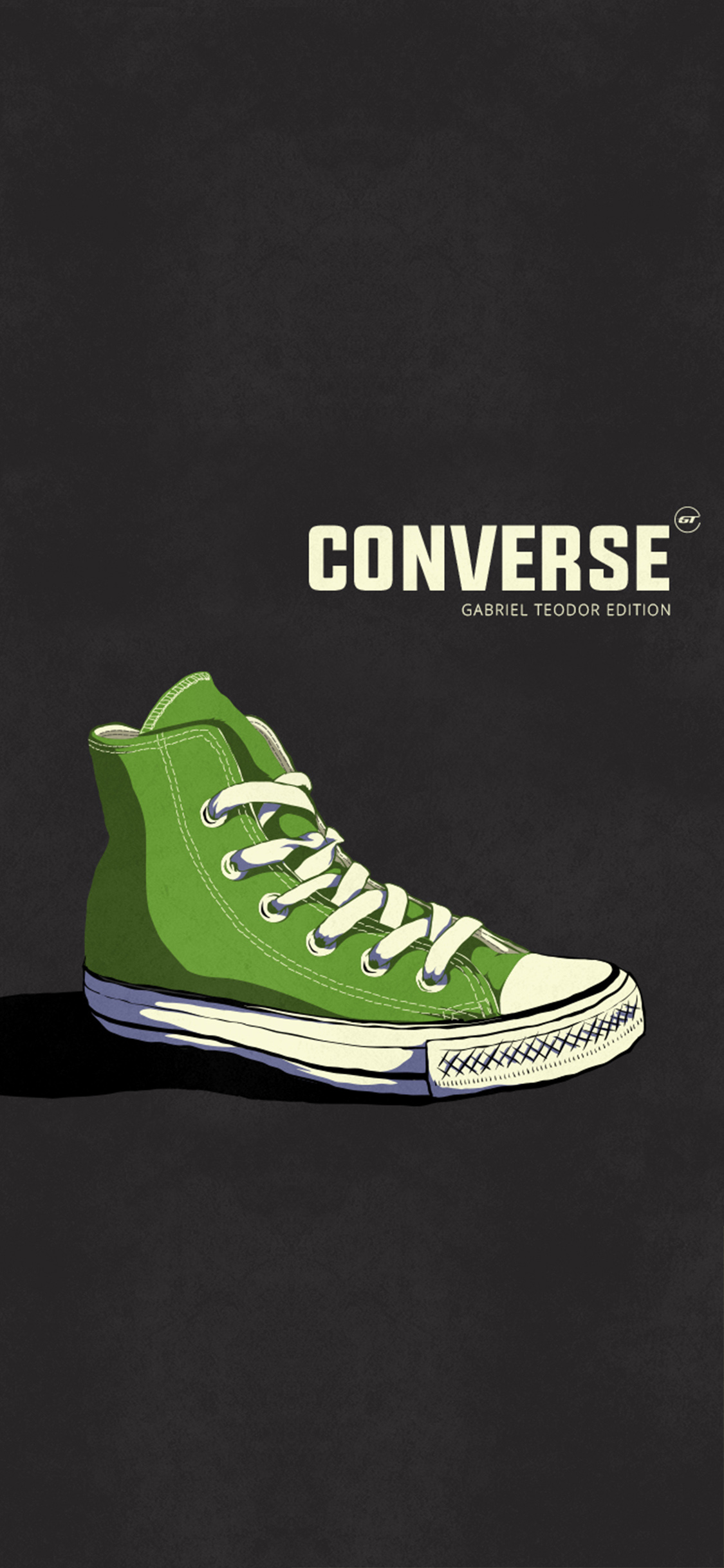 [2436×1125]插图 品牌 鞋子 匡威 绿色 苹果手机动漫壁纸图片