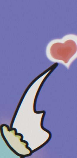 [2436x1125]插图 手指 爱心 （取自微博：_magua） 苹果手机动漫壁纸图片