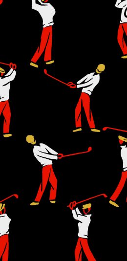 [2436x1125]插图 棒球 运动 平铺（取自微博：G195） 苹果手机动漫壁纸图片