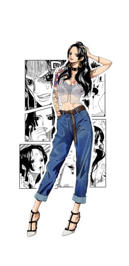 [2436x1125]插图 海贼王 女帝 作者：light是光华 苹果手机动漫壁纸图片