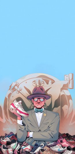 [2436x1125]插图 潮鞋 Nike 品牌（取自微博：042E） 苹果手机动漫壁纸图片