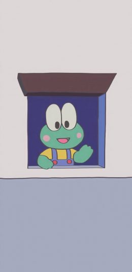 [2436x1125]插图 窗口 卡通 青蛙 苹果手机动漫壁纸图片