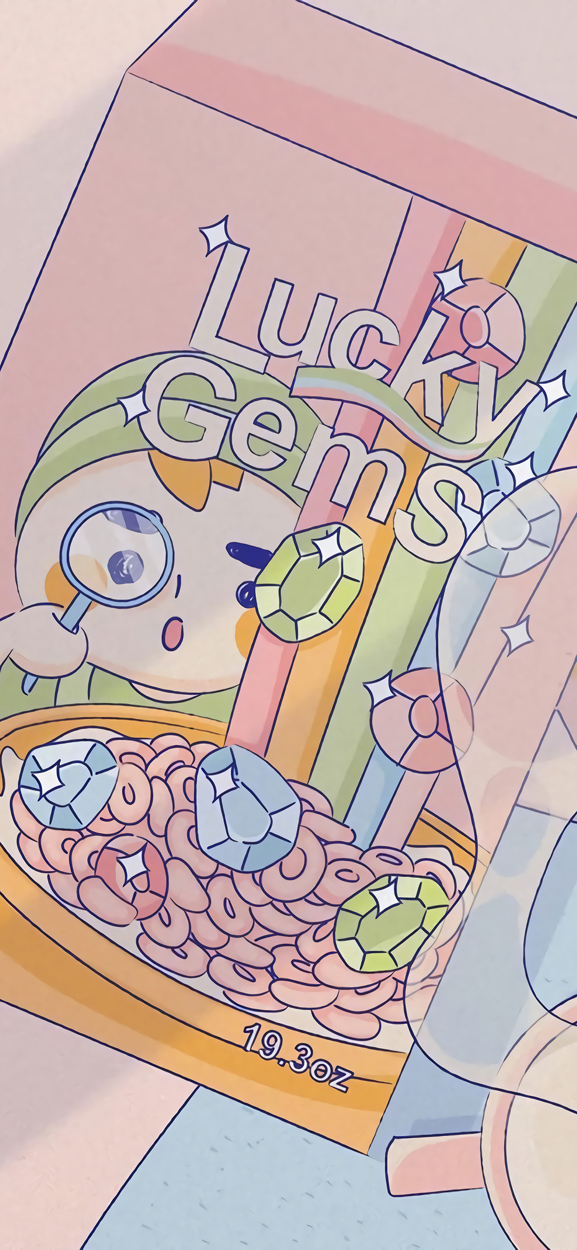 [2436×1125]插图 系列 夏日零食 lucky 苹果手机动漫壁纸图片